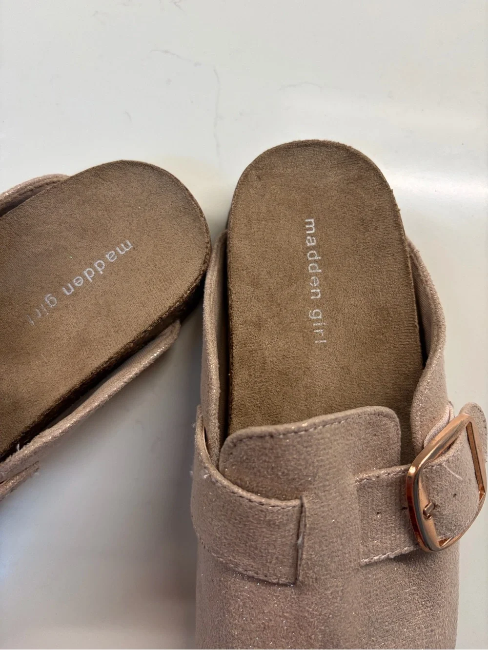 Madden Girl Kids Rose Gold Slip-On  with Buckle